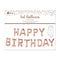 Rose Gold Birthday Balloon - EUROWRAP 24x35cm Foil Decoration